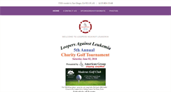 Desktop Screenshot of loopersagainstleukemia.com